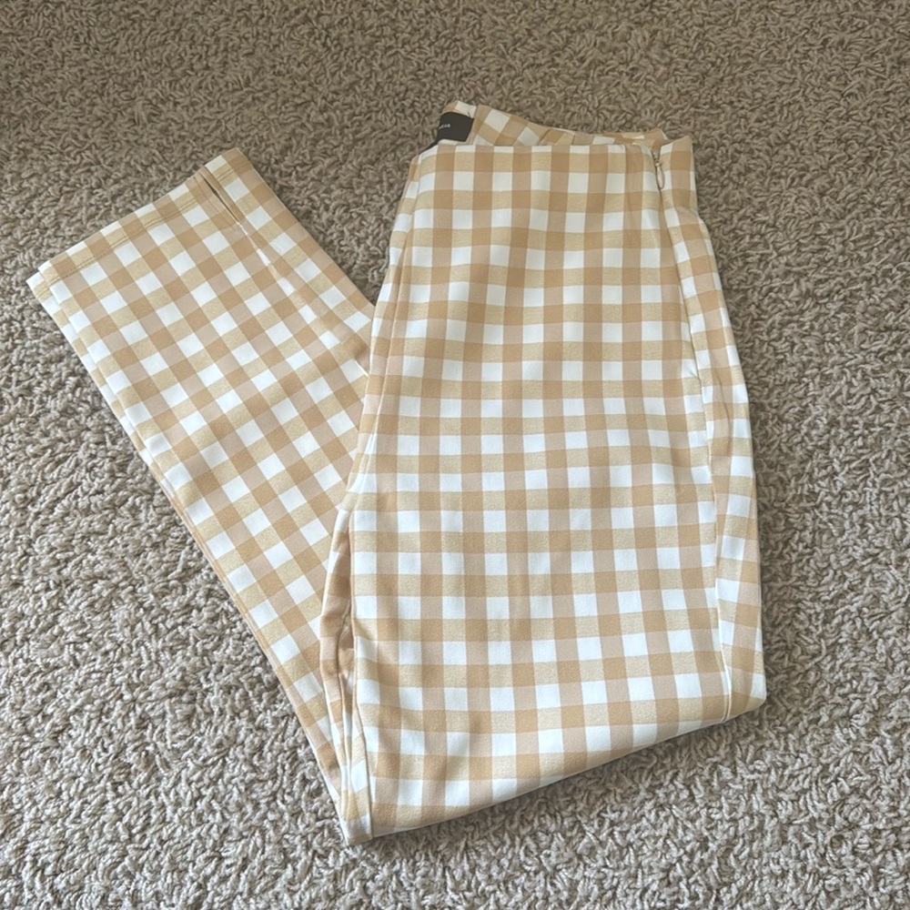 Checkered Ankle Pants